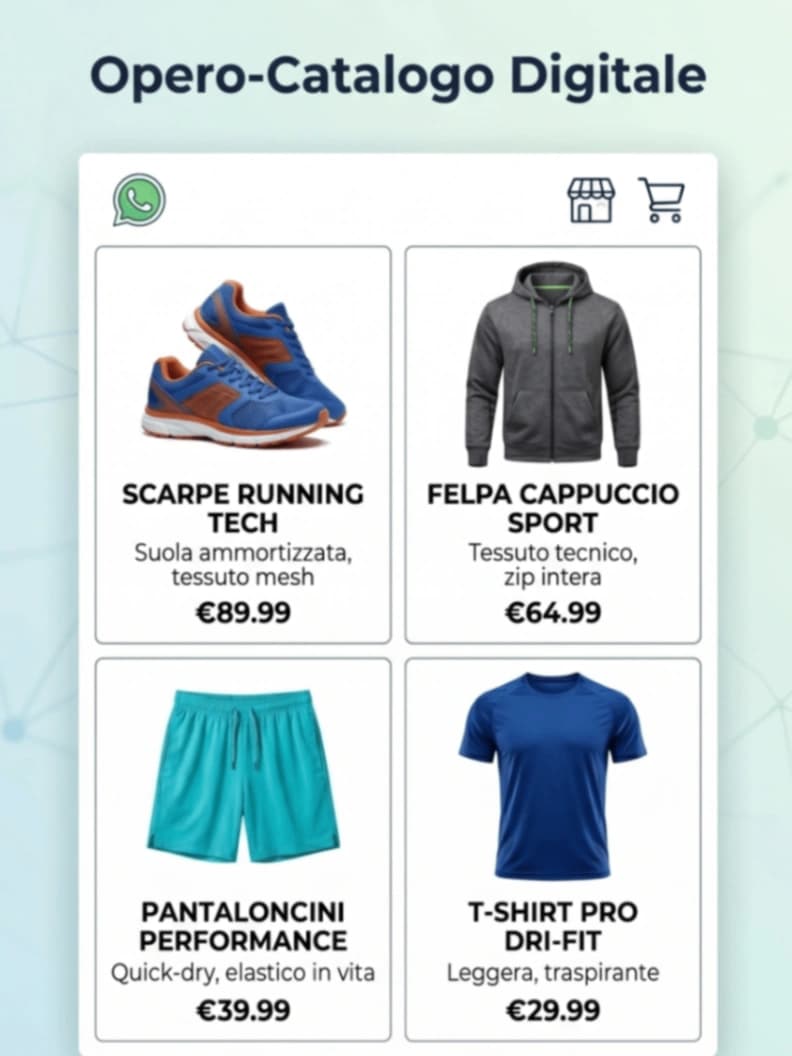 Catalogo  Opero web digitale aziendale servizio SaS canone mensile 5